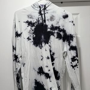 Splattered paint hoodie
